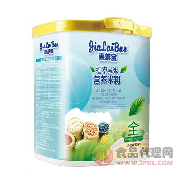 嘉莱宝红枣薏米营养米粉500g