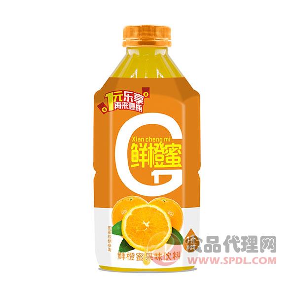 鲜橙蜜果味饮料1L
