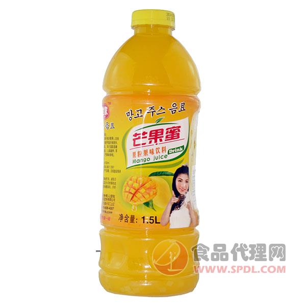 芒果蜜果粒果味饮料1.5L