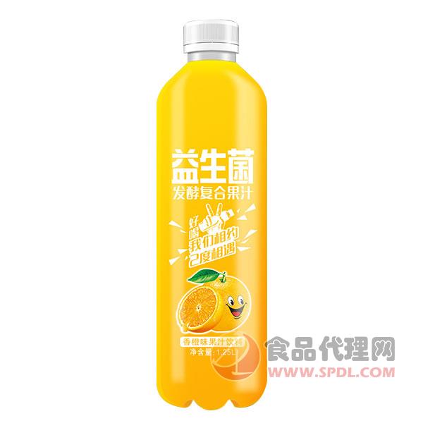 益生菌发酵复合果汁香橙味1.25L