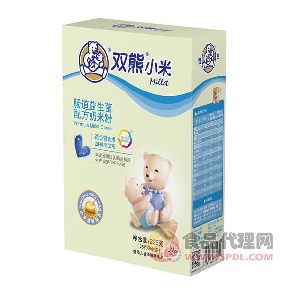 双熊小米肠道益生菌配方奶米粉225g