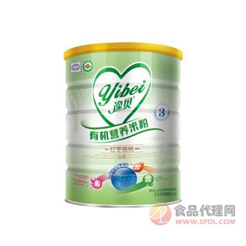 逸贝3段红枣核桃有机营养米粉500g
