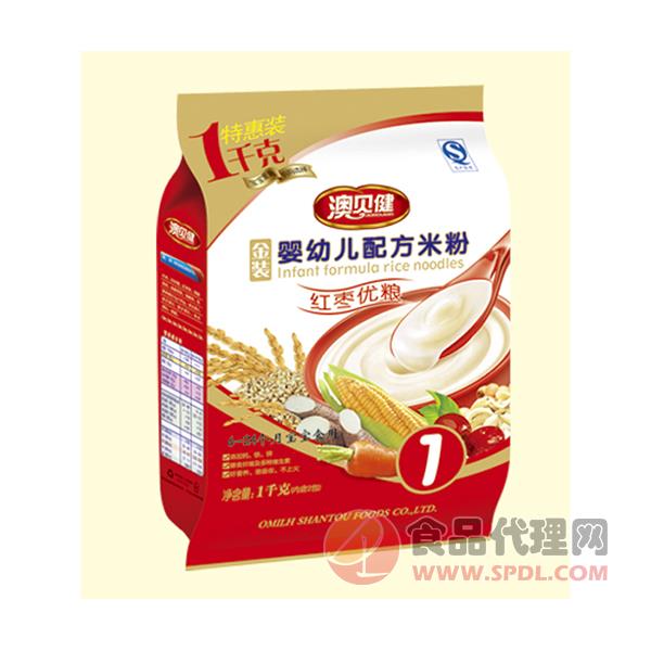 澳贝健红枣优粮婴幼儿配方米粉1段1kg