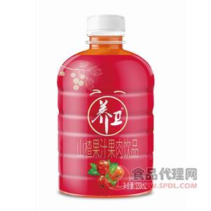 养卫山楂果汁果肉饮品350ml