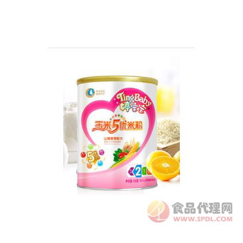 婷宝宝山楂麦芽玉米5优米粉罐装