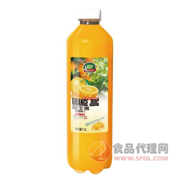 苗翠花益生菌发酵香橙汁1.5L