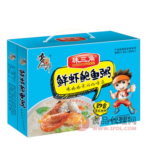 麦丹郎珠三角鲜虾鲍鱼粥43gx12碗