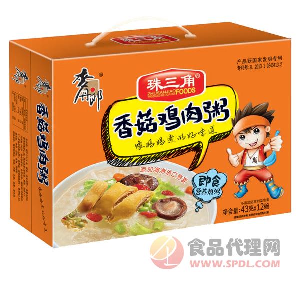 麦丹郎珠三角香菇鸡肉粥43gx12碗