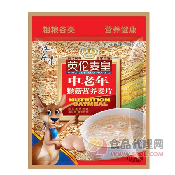 麦丹郎中老年猴菇营养麦片600g