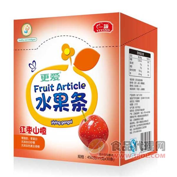 一颖更爱红枣山楂水果条450g