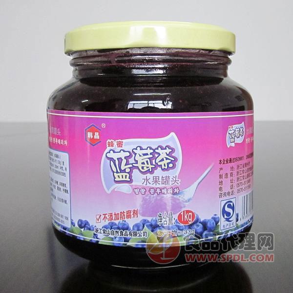 韩晶蜂蜜蓝莓茶1kg