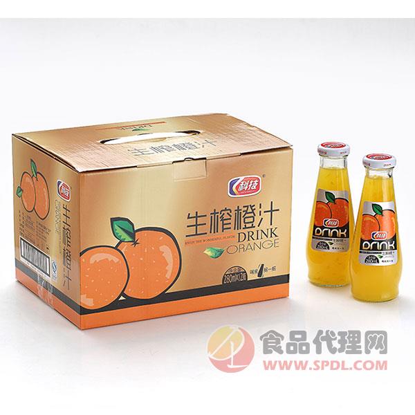 科技生榨橙汁280mlx12瓶