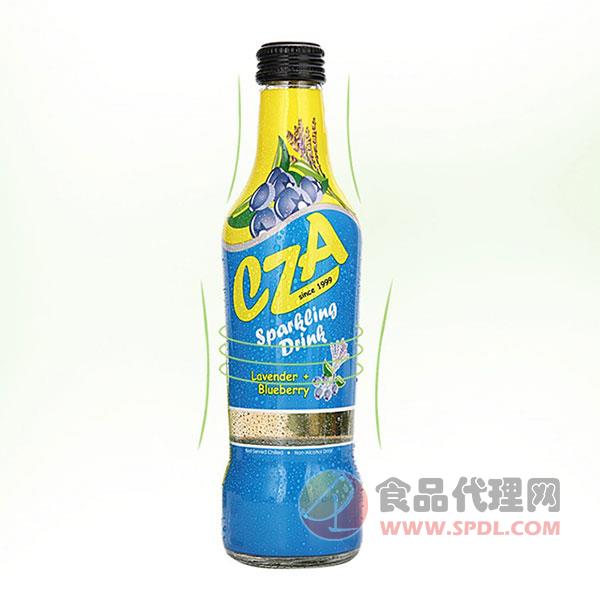 CZA碳酸饮料薰衣草+蓝莓味275ml