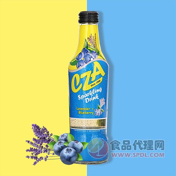 CZA碳酸饮料薰衣草+蓝莓味275ml