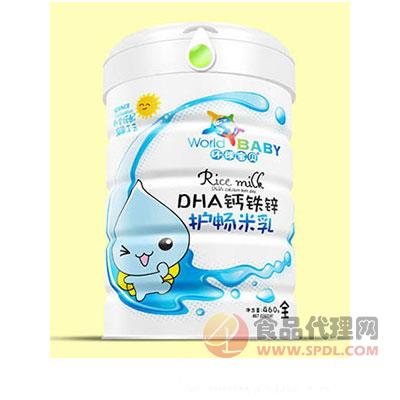 环球宝贝DHA钙铁锌护畅米乳罐装