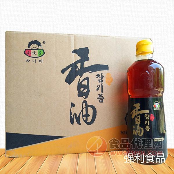 小伙子芝麻香油500mlx12瓶