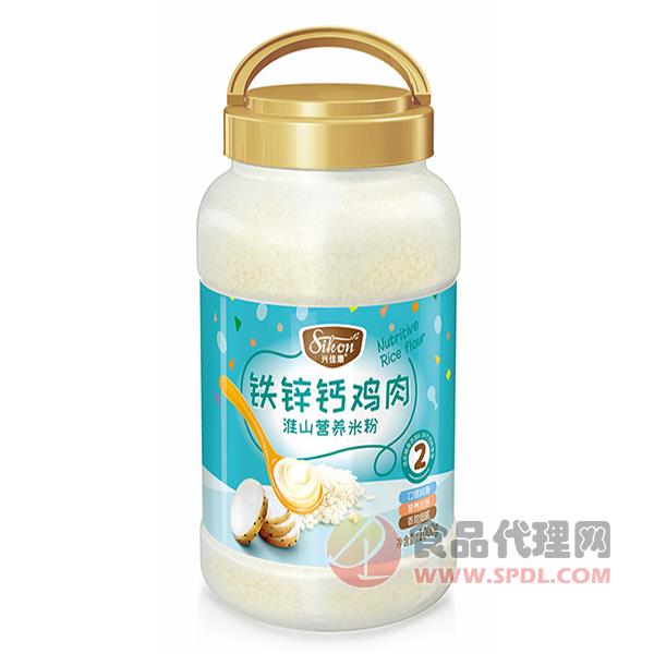 兴佳康铁锌钙鸡肉淮山营养米粉2段1000g