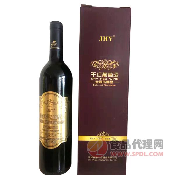 JHY赤霞珠干红葡萄酒12度750ml