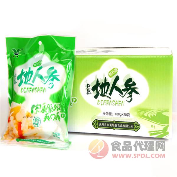 红菱牌泡椒地人参酸辣400gx20袋