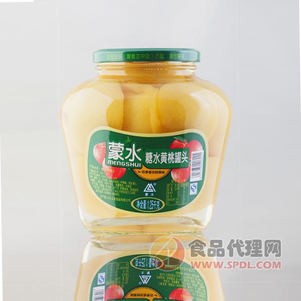 蒙水黄桃罐头1.25kg