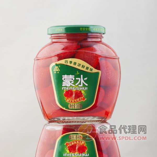 蒙水草莓罐头388g