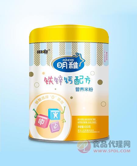 明稚铁锌钙配方营养米粉450g
