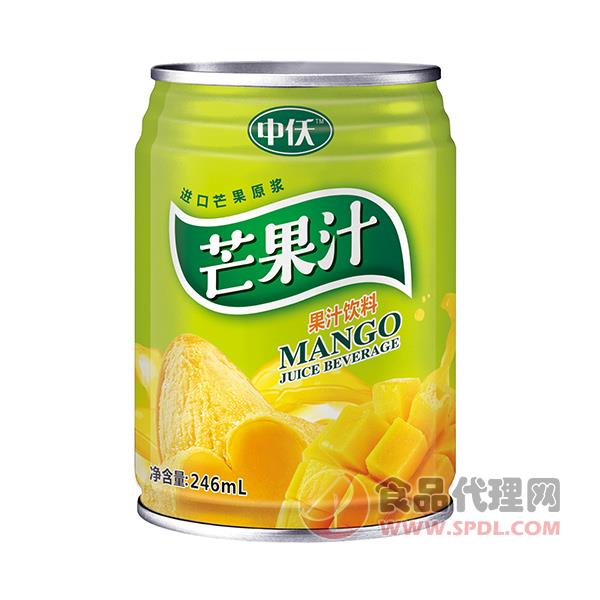中仸芒果汁饮料246ml