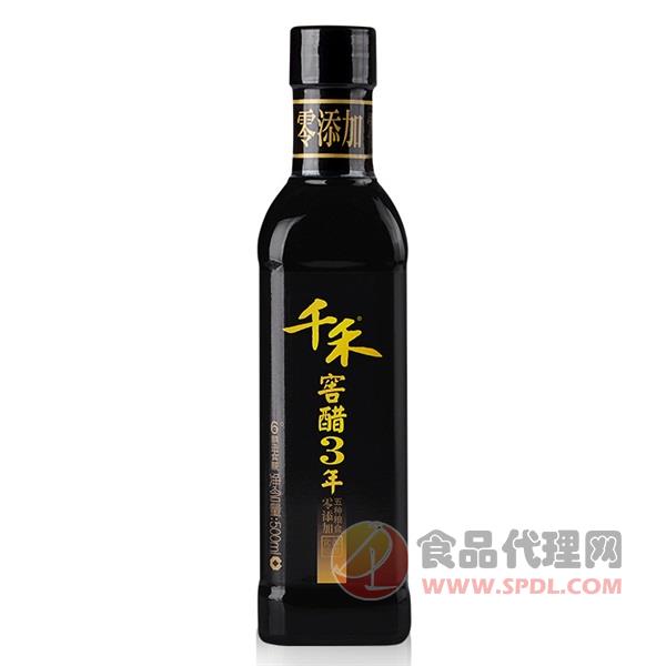 千禾零添加窖醋3年500ml