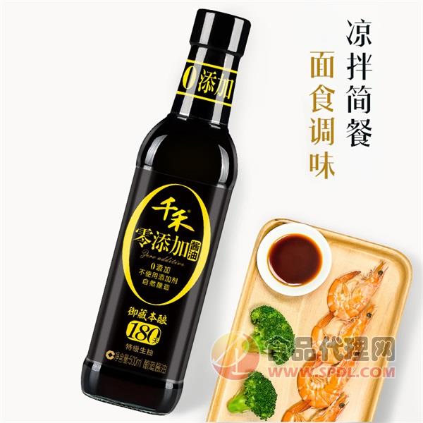 千禾零添加酱油500ml