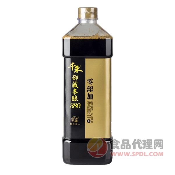 千禾零添加御藏本酿无碘酱油1L