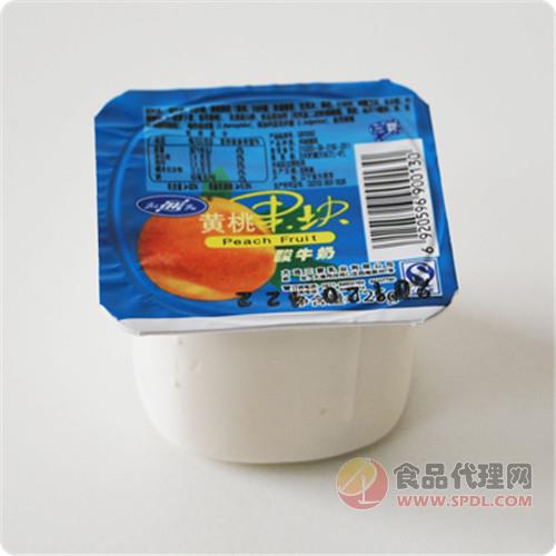 三寰黄桃果块酸奶125g