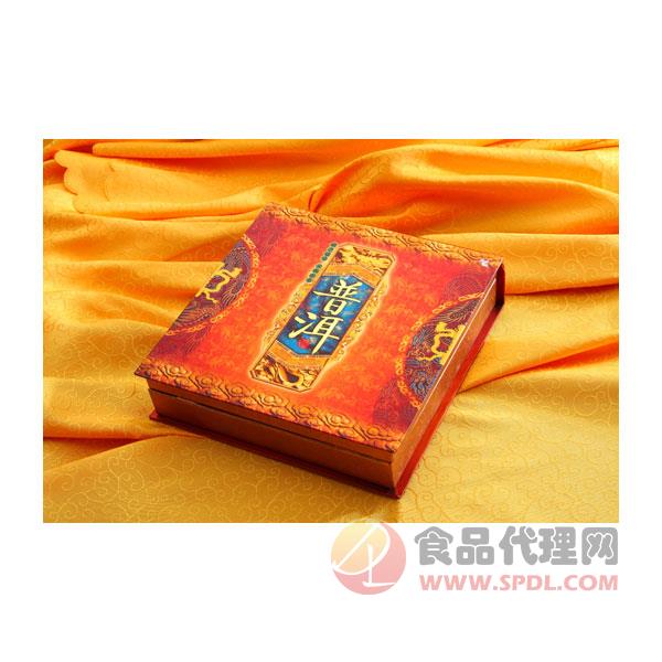 万隆普洱茶黄盒357g