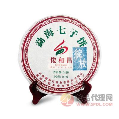俊和昌勐海七子饼·绽放生茶357g