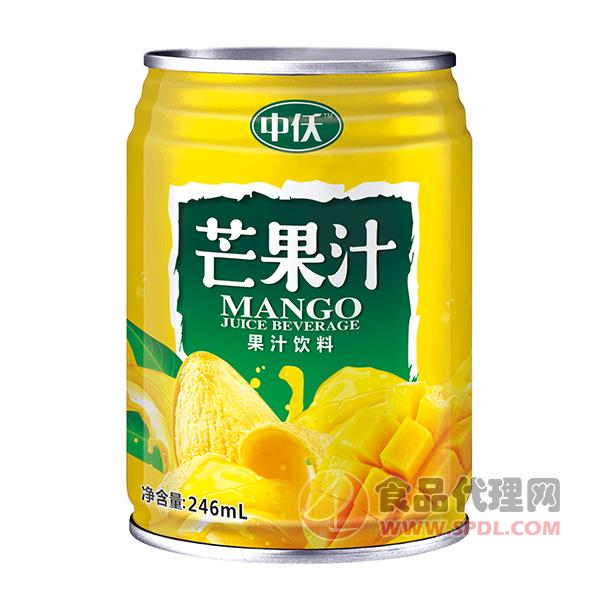 中仸芒果汁饮料246ml