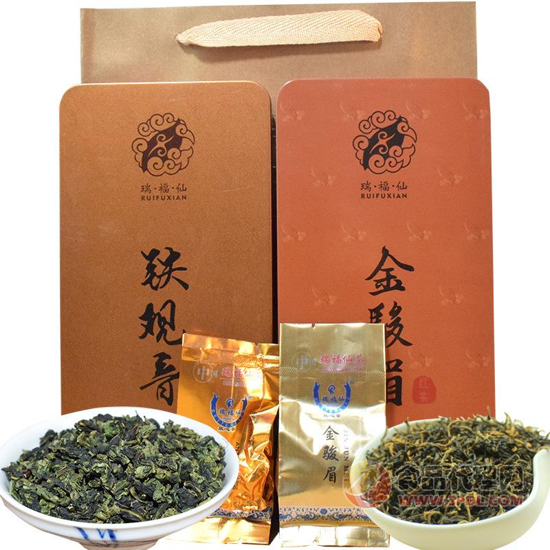 瑞福仙金骏眉红茶乌龙茶铁盒装