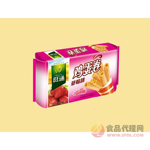 旺通鸡蛋卷草莓味168g