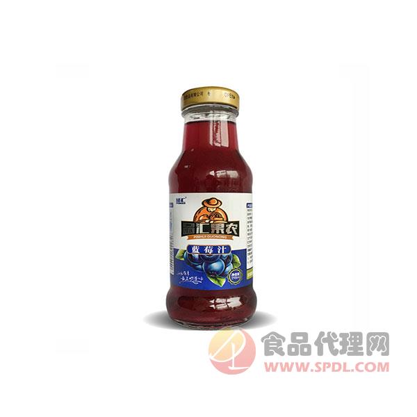 品汇果农蓝莓汁298ml