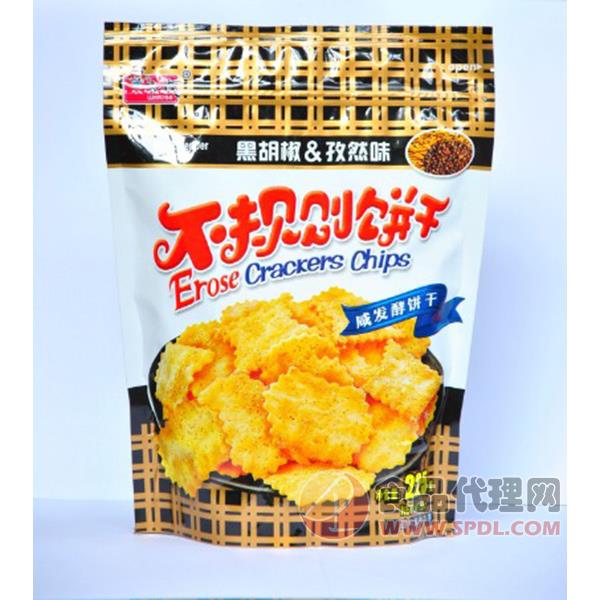 味之旅黑胡椒孜然味不规则饼干225g