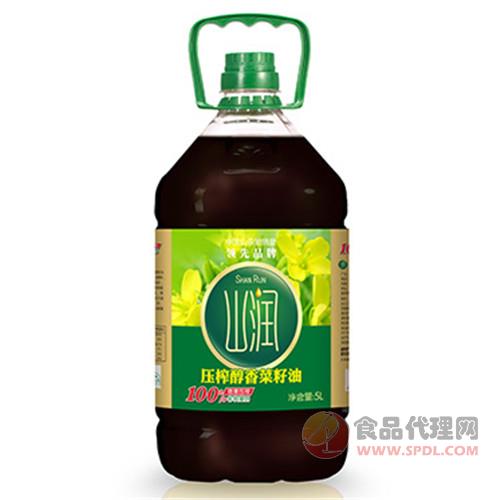 山润压榨醇香菜籽油5l