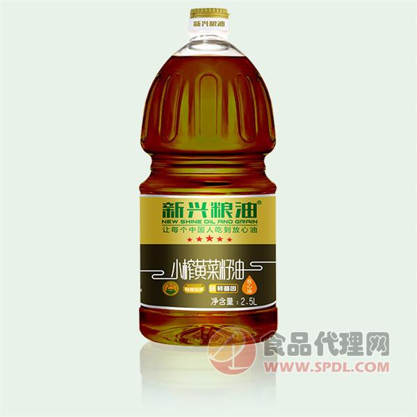 新兴粮油小榨黄菜籽油2.5L