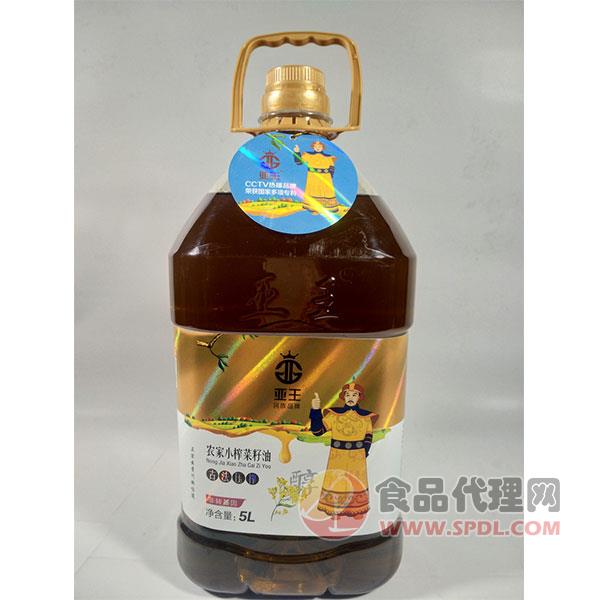 亚王农家小榨菜籽油5L