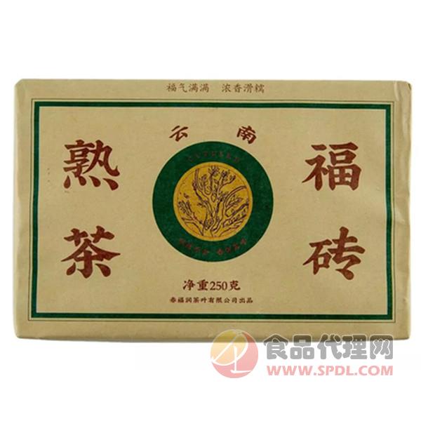 双陈普洱福砖熟茶250g