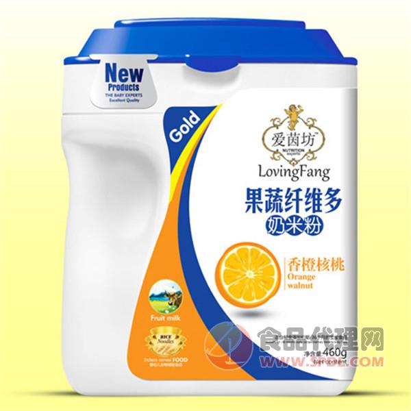 爱茵坊香橙核桃果蔬纤维多奶米粉460g