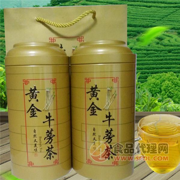 知閑黃金牛蒡茶系列罐裝