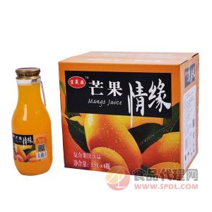 宜晟源芒果情缘复合果汁饮品1.5Lx6瓶
