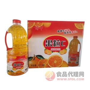 博丰果粒C橙汁果粒果汁饮料2Lx6瓶