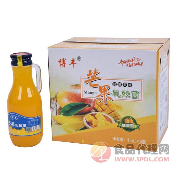 博丰芒果乳酸菌宴席果汁饮品1.5Lx6瓶