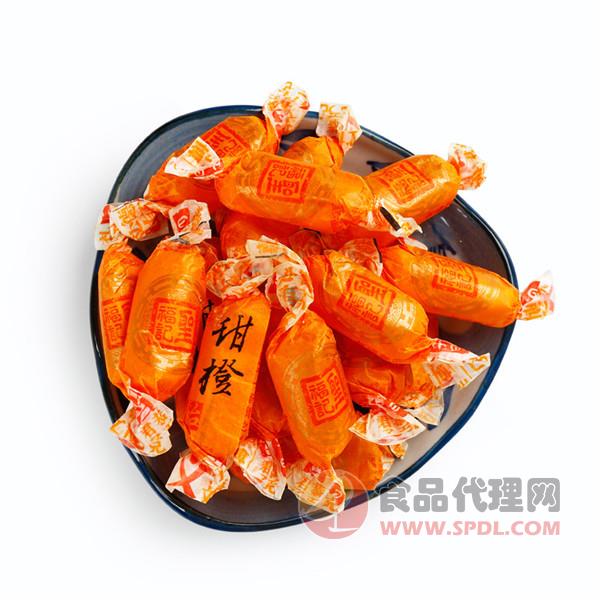圣福记甜橙饴糖软糖水果味散装
