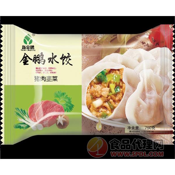新金鹏猪肉韭菜水饺750g