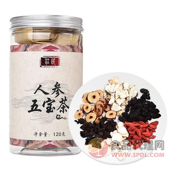 庄民人参五宝茶120g